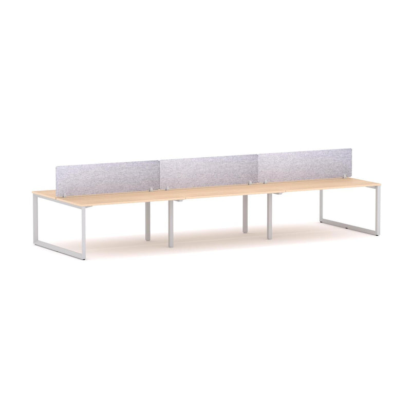 Anvil 6-Person Double-sided Desk Workstation Includes: AcoustiQ Screen