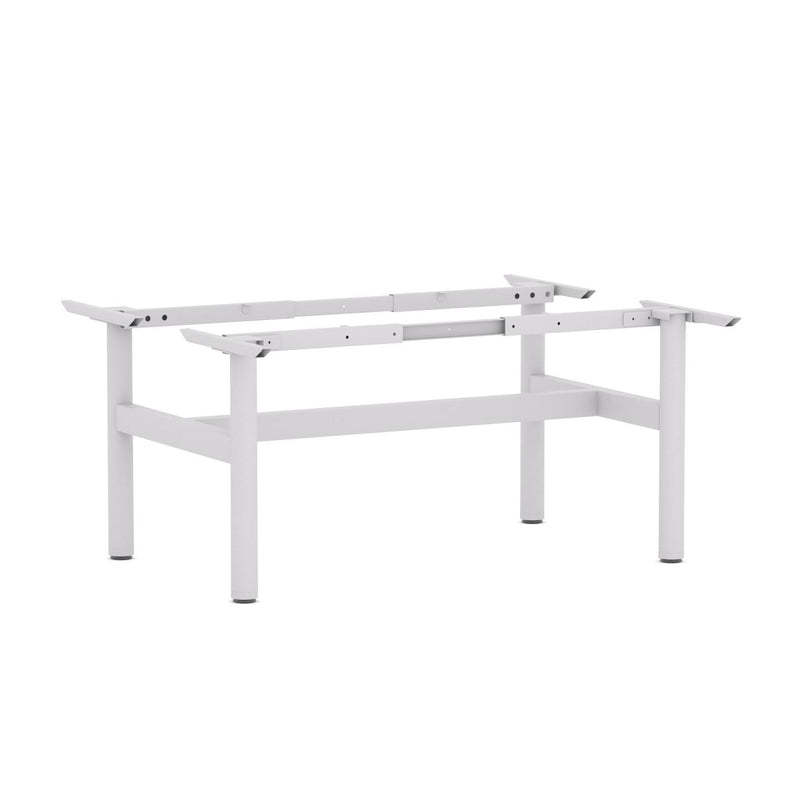 Agile Fixed Round 2-Person Double-sided Desk Workstation - Frame Only