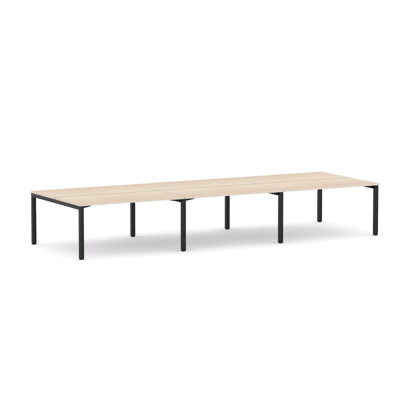 Axis 6-Person Double-sided Desk Workstation