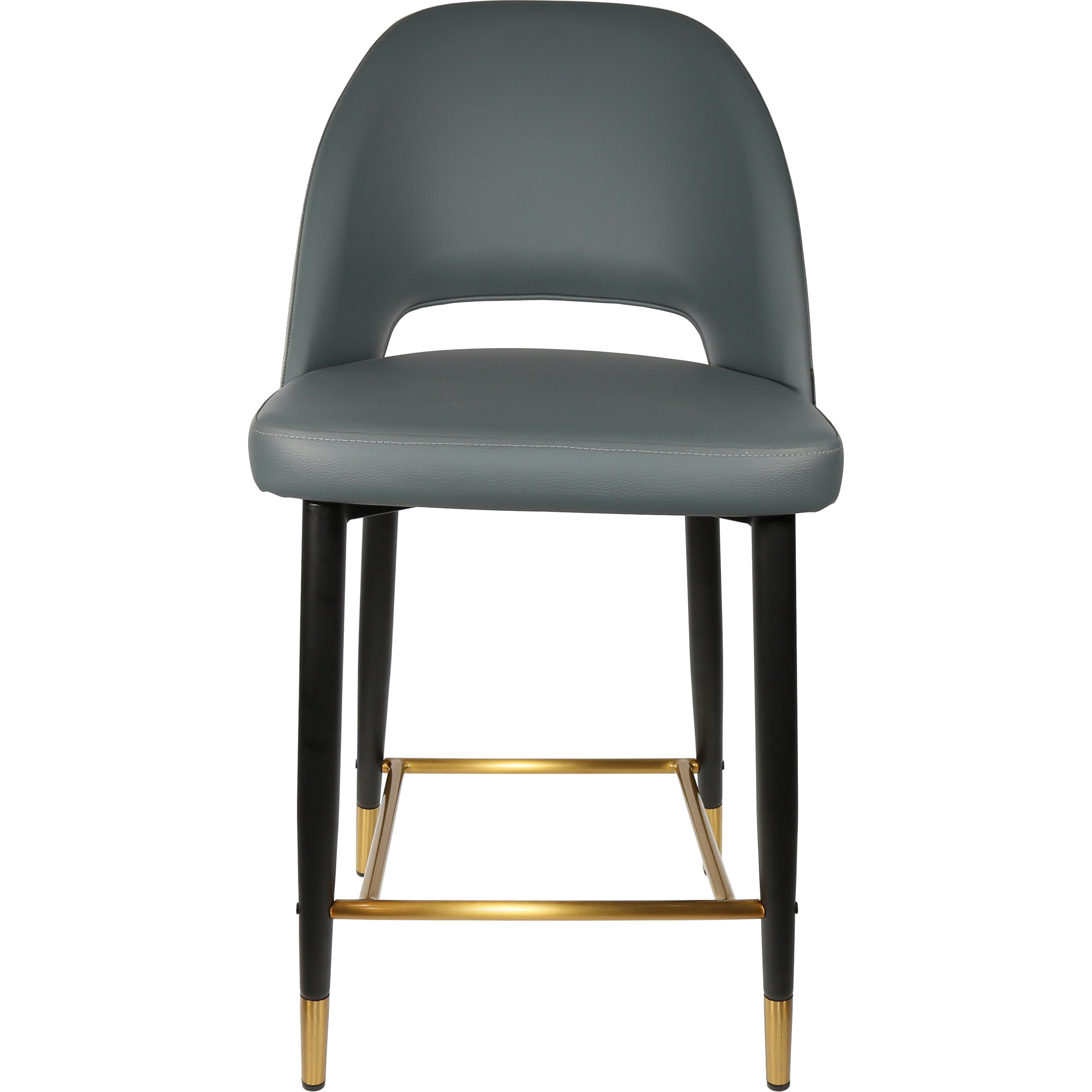 Durafurn Semifreddo Counter Stool - Black Metal 650h Legs-Elite Office Furniture