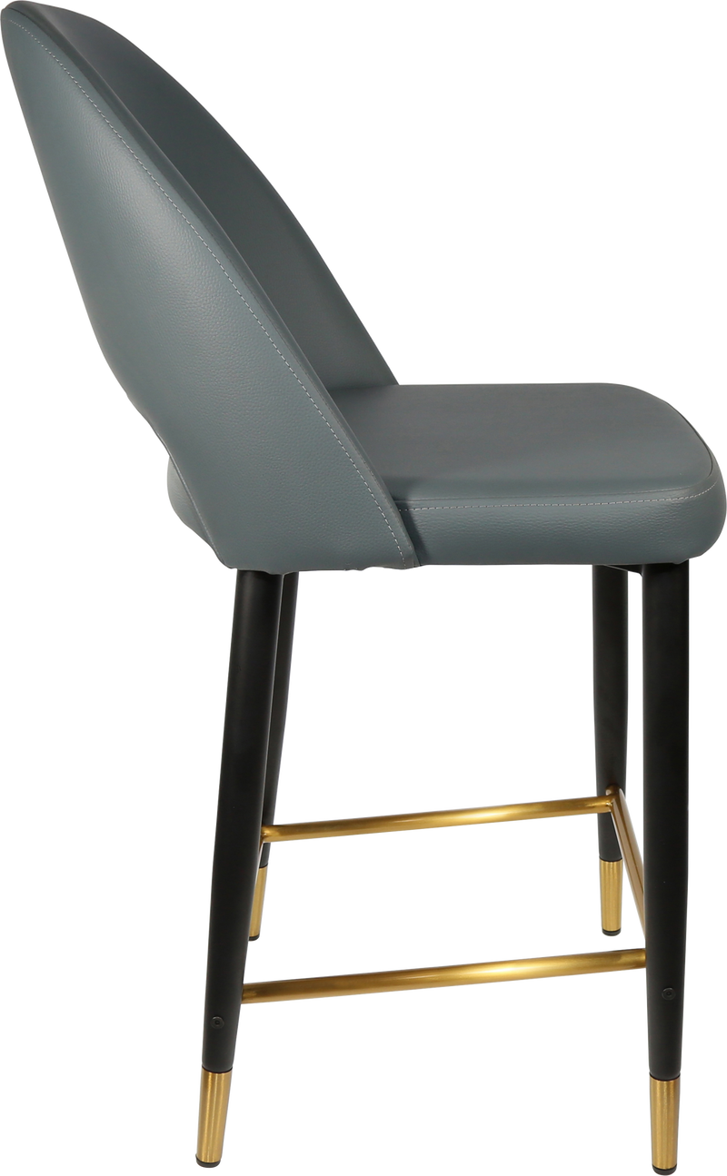 Durafurn Semifreddo Counter Stool - Black Metal 650h Legs-Elite Office Furniture