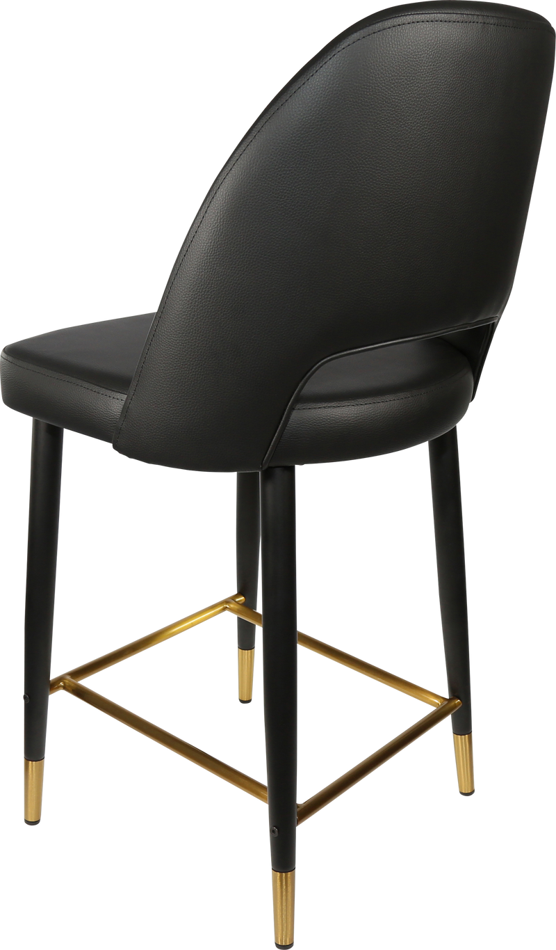 Durafurn Semifreddo Counter Stool - Black Metal 650h Legs-Elite Office Furniture
