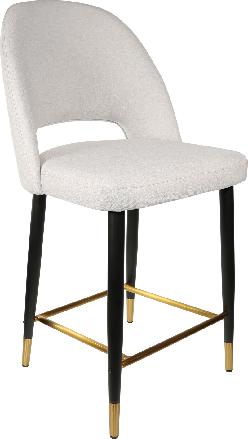 Durafurn Semifreddo Counter Stool - Black Metal 650h Legs-Elite Office Furniture