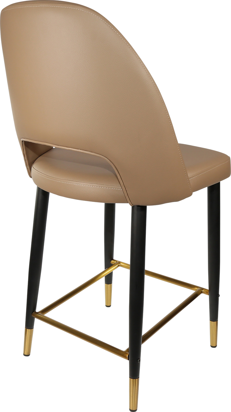 Durafurn Semifreddo Counter Stool - Black Metal 650h Legs-Elite Office Furniture