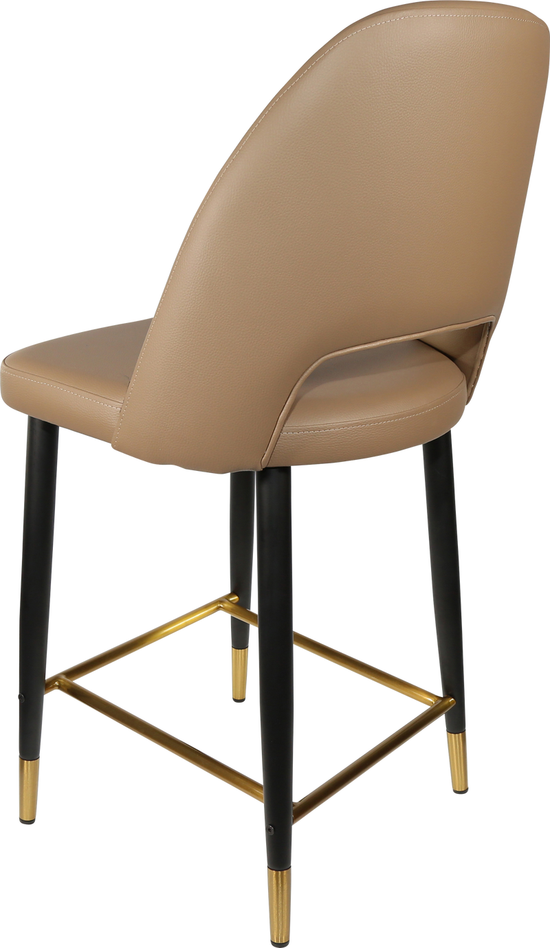 Durafurn Semifreddo Counter Stool - Black Metal 650h Legs-Elite Office Furniture