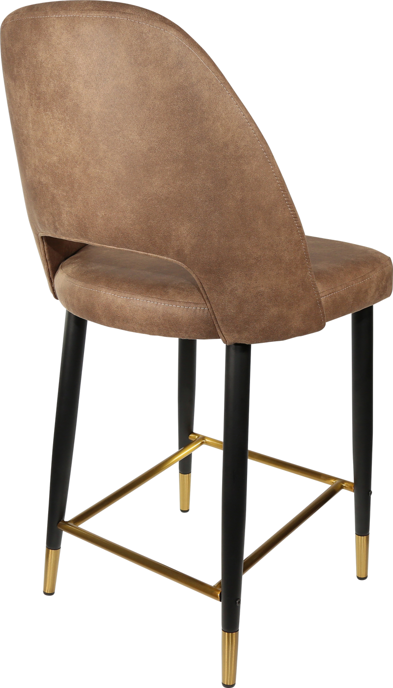 Durafurn Semifreddo Counter Stool - Black Metal 650h Legs-Elite Office Furniture