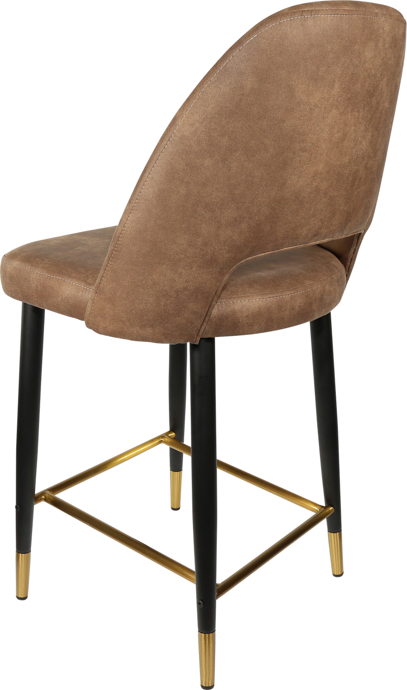 Durafurn Semifreddo Counter Stool - Black Metal 650h Legs-Elite Office Furniture