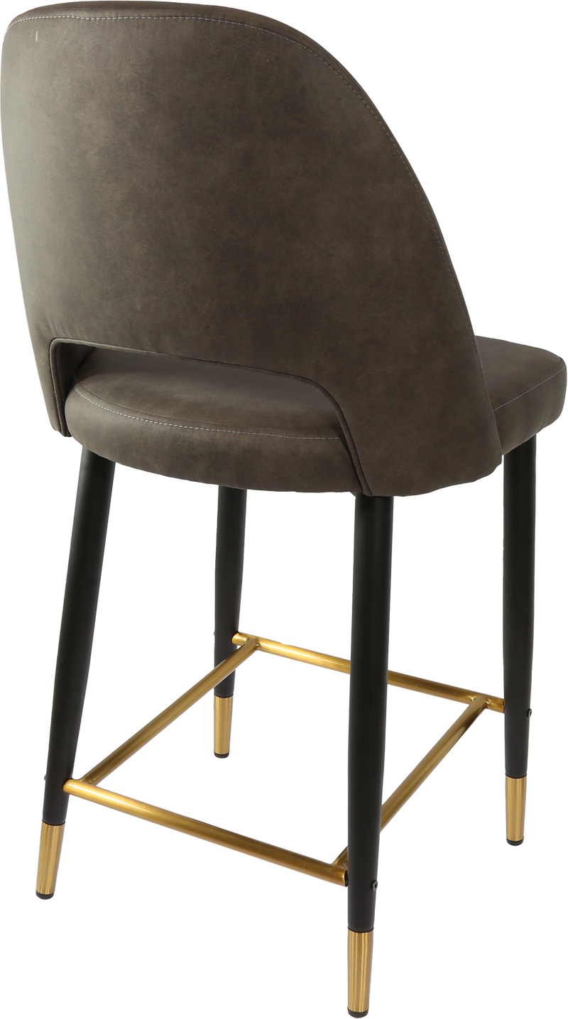 Durafurn Semifreddo Counter Stool - Black Metal 650h Legs-Elite Office Furniture