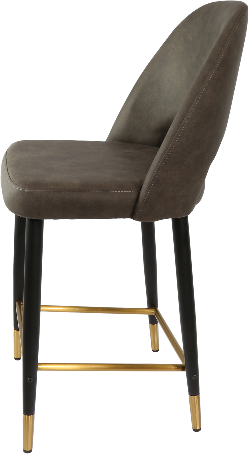 Durafurn Semifreddo Counter Stool - Black Metal 650h Legs-Elite Office Furniture