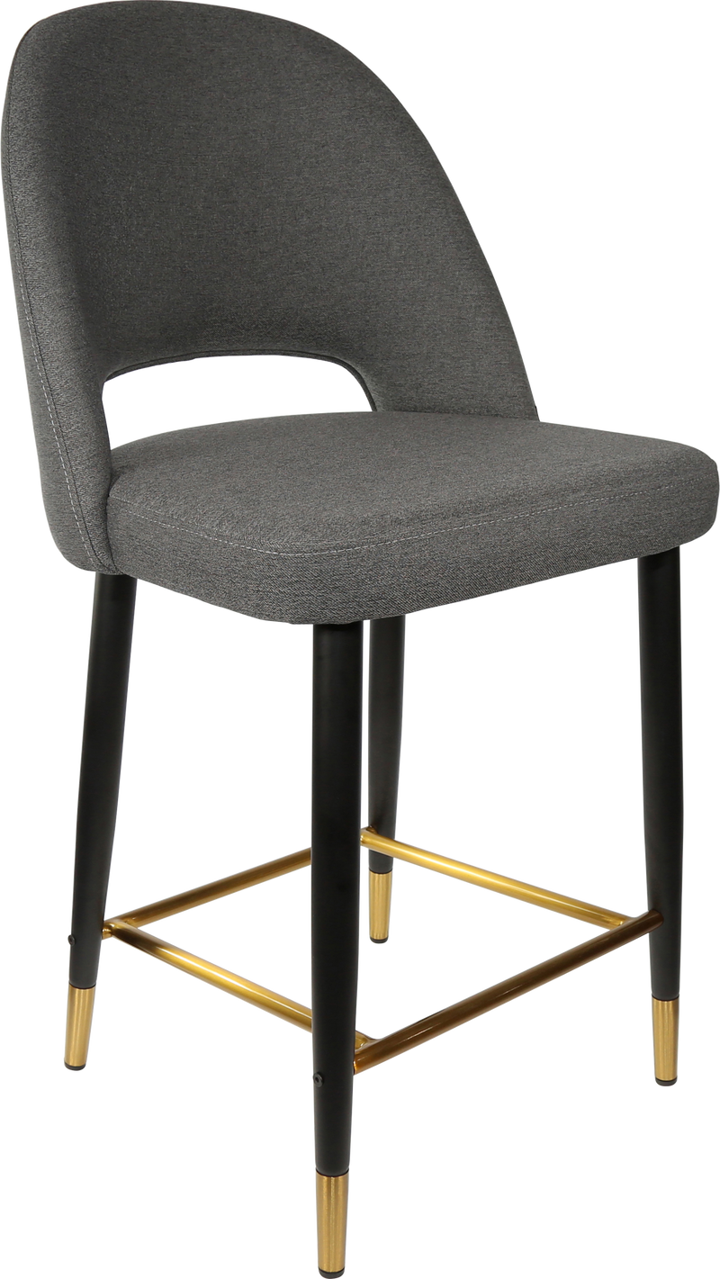 Durafurn Semifreddo Counter Stool - Black Metal 650h Legs-Elite Office Furniture