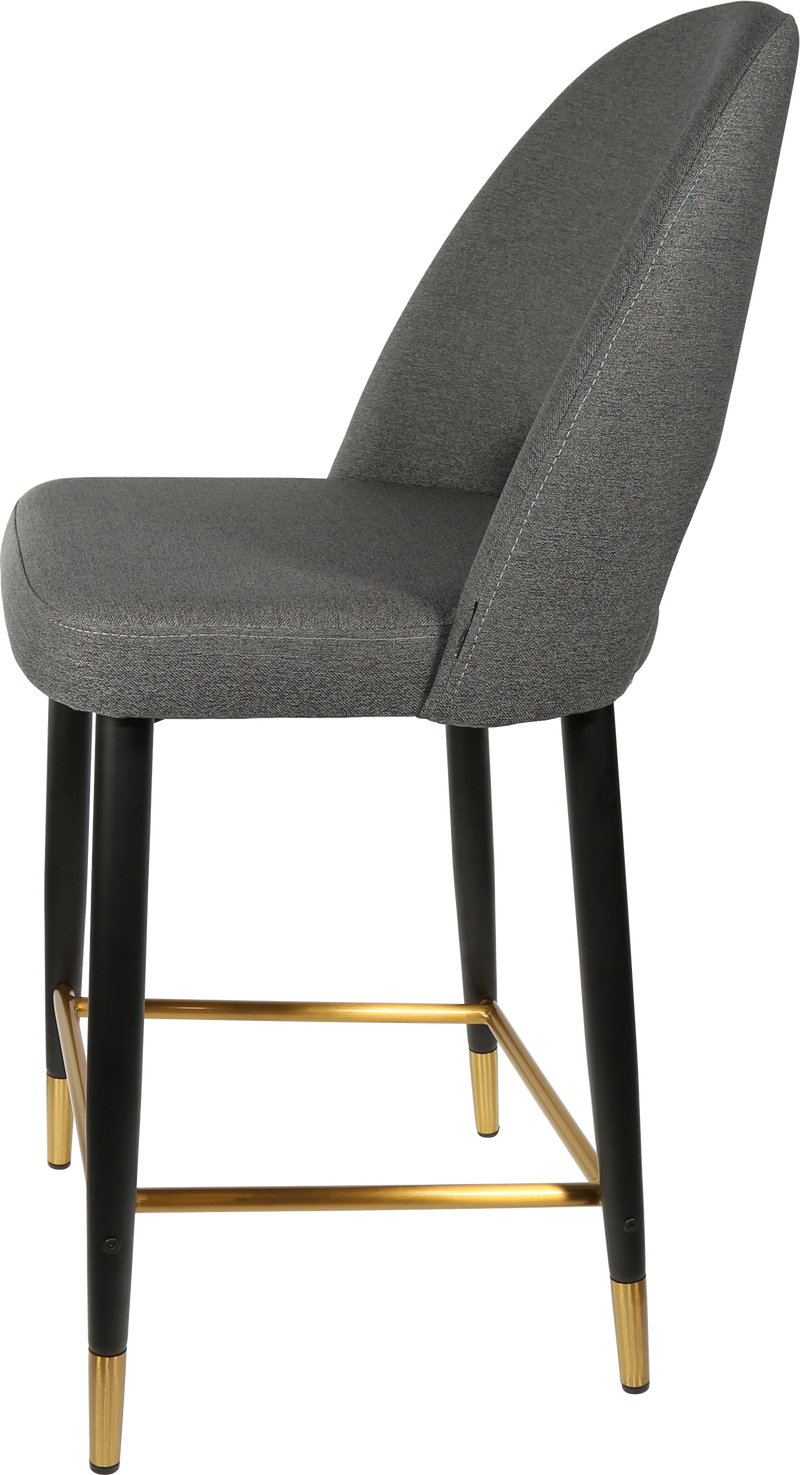 Durafurn Semifreddo Counter Stool - Black Metal 650h Legs-Elite Office Furniture