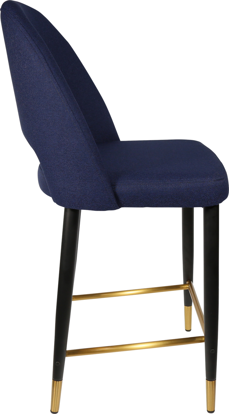 Durafurn Semifreddo Counter Stool - Black Metal 650h Legs-Elite Office Furniture