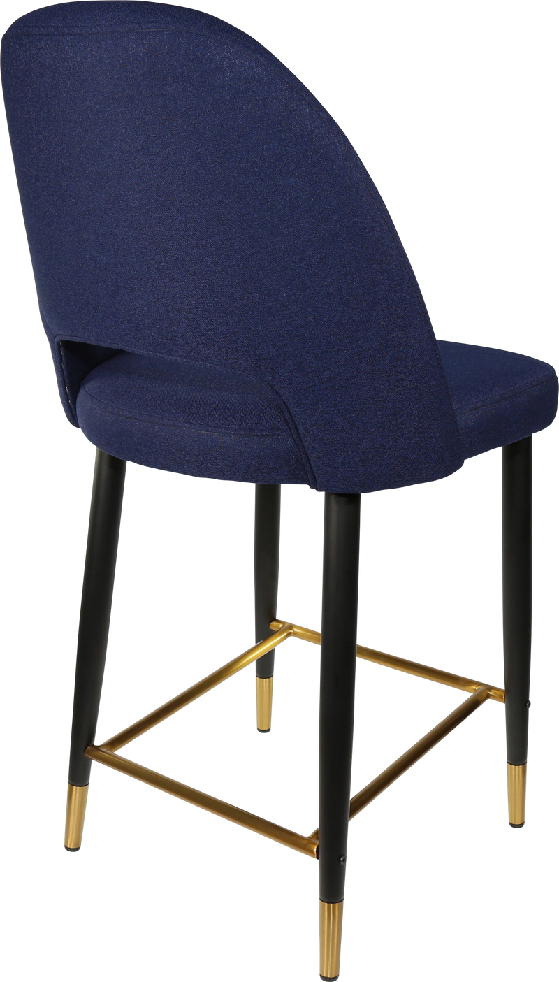 Durafurn Semifreddo Counter Stool - Black Metal 650h Legs-Elite Office Furniture
