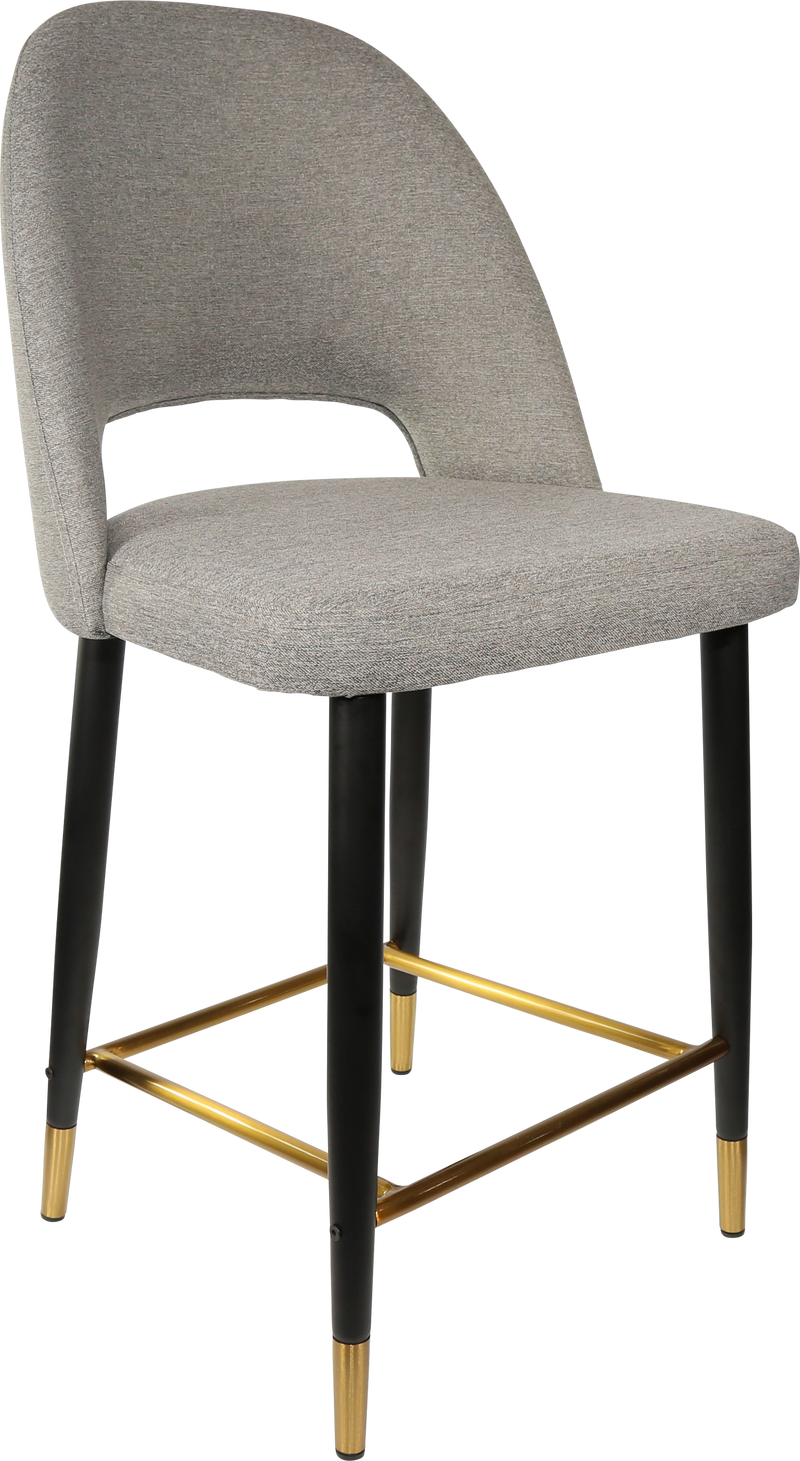 Durafurn Semifreddo Counter Stool - Black Metal 650h Legs-Elite Office Furniture