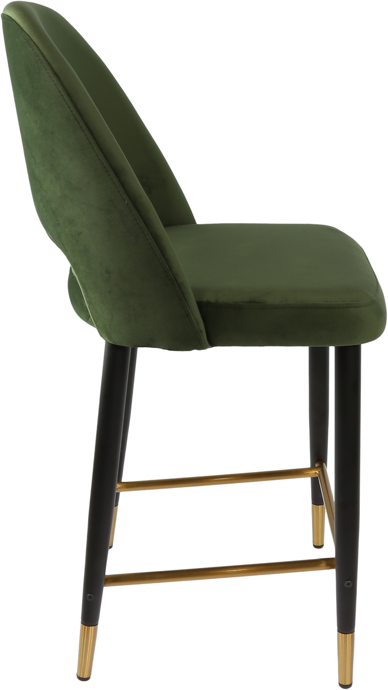Durafurn Semifreddo Counter Stool - Black Metal 650h Legs-Elite Office Furniture