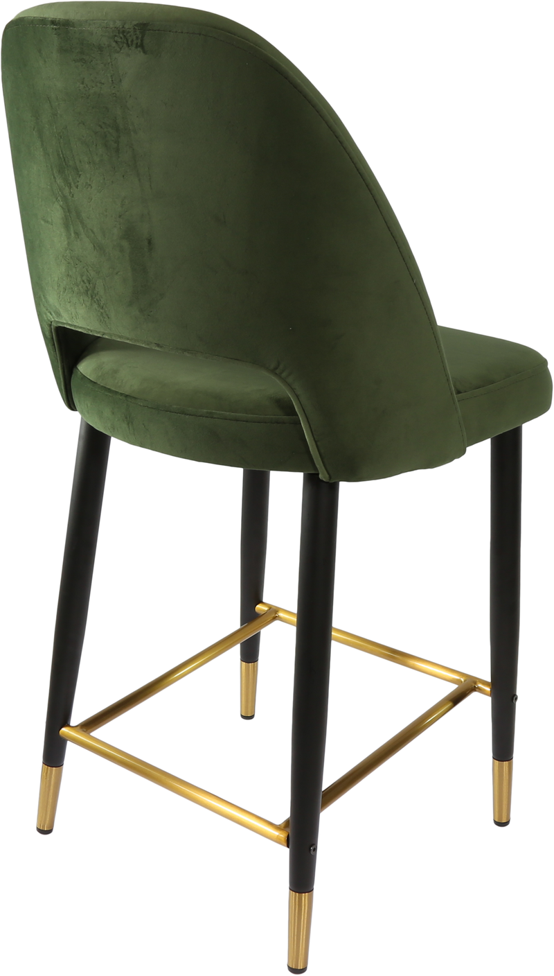 Durafurn Semifreddo Counter Stool - Black Metal 650h Legs-Elite Office Furniture