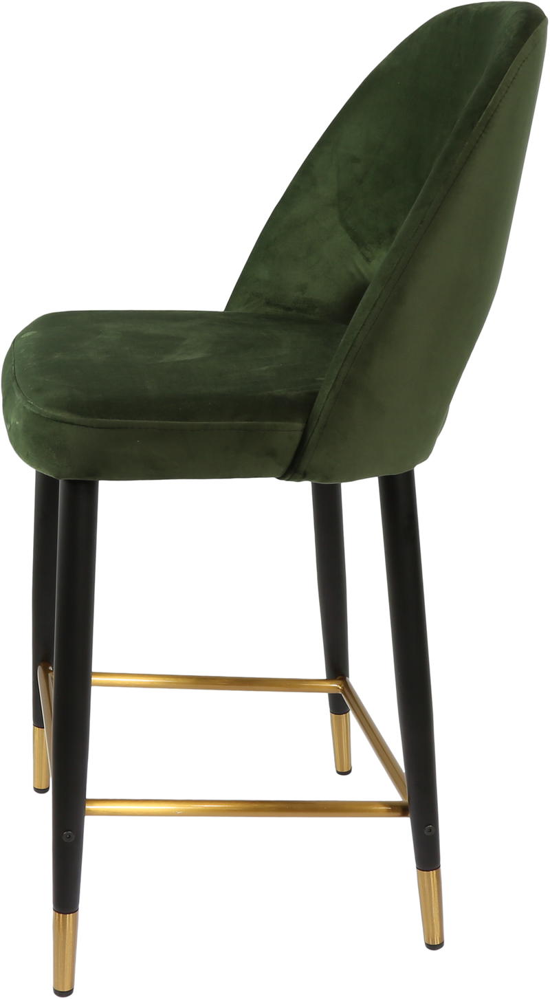 Durafurn Semifreddo Counter Stool - Black Metal 650h Legs-Elite Office Furniture