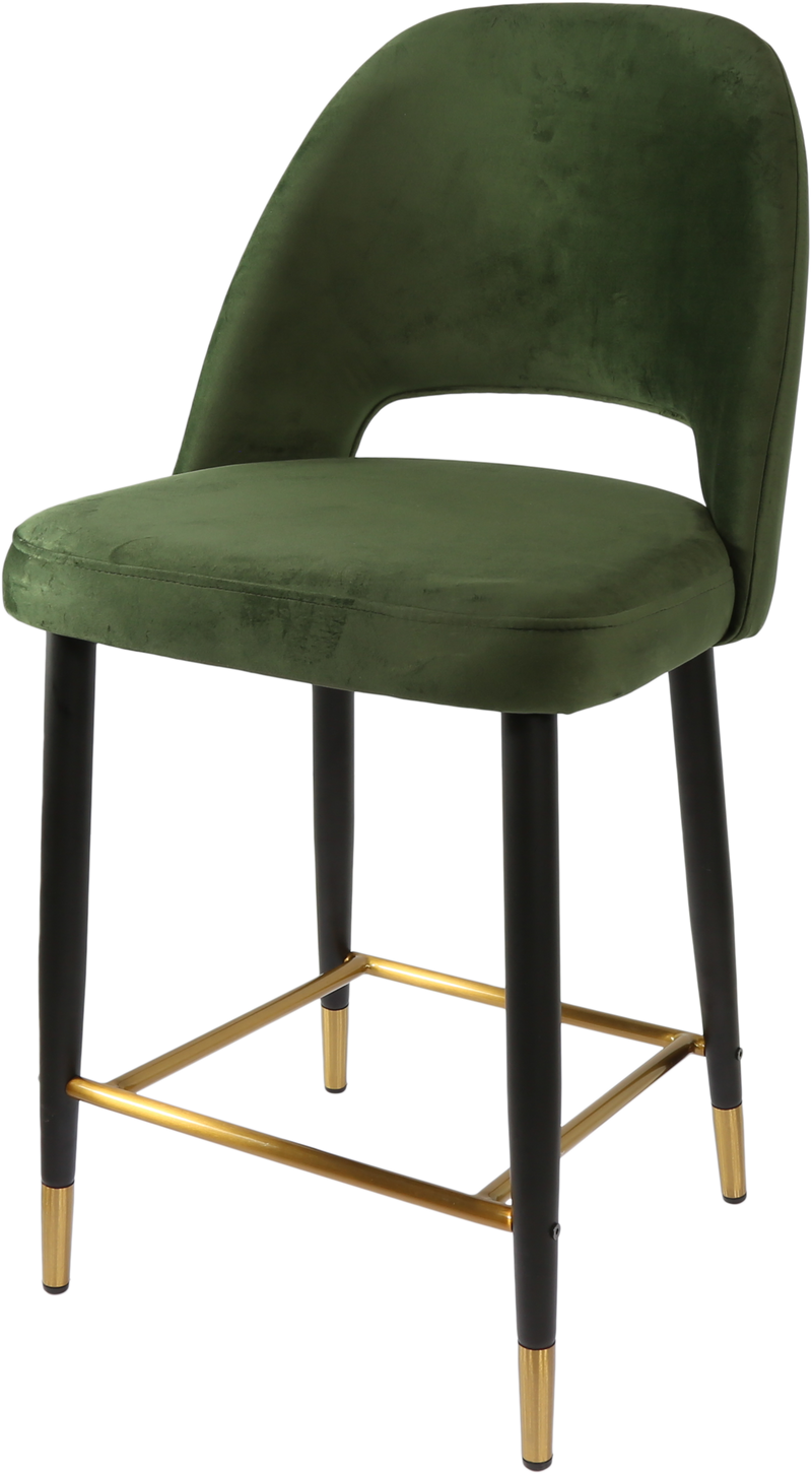 Durafurn Semifreddo Counter Stool - Black Metal 650h Legs-Elite Office Furniture