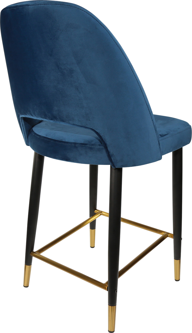 Durafurn Semifreddo Counter Stool - Black Metal 650h Legs-Elite Office Furniture