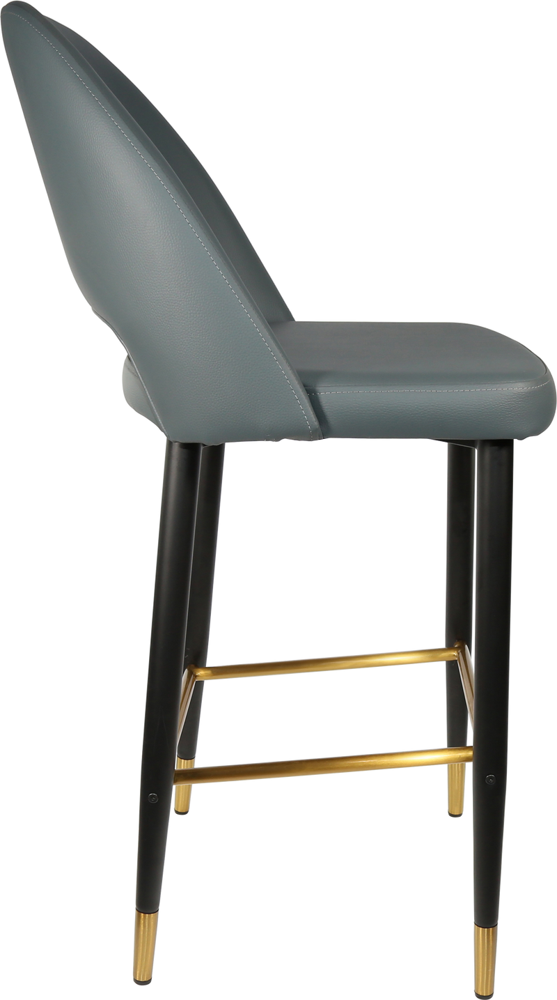 Durafurn Semifreddo Stool - Black Metal 750h Legs-Elite Office Furniture