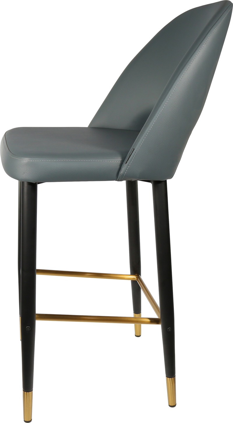 Durafurn Semifreddo Stool - Black Metal 750h Legs-Elite Office Furniture