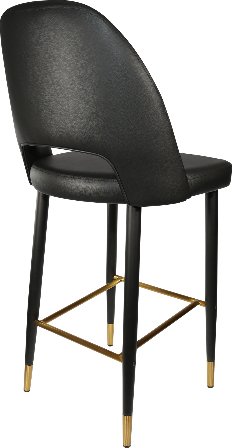 Durafurn Semifreddo Stool - Black Metal 750h Legs-Elite Office Furniture