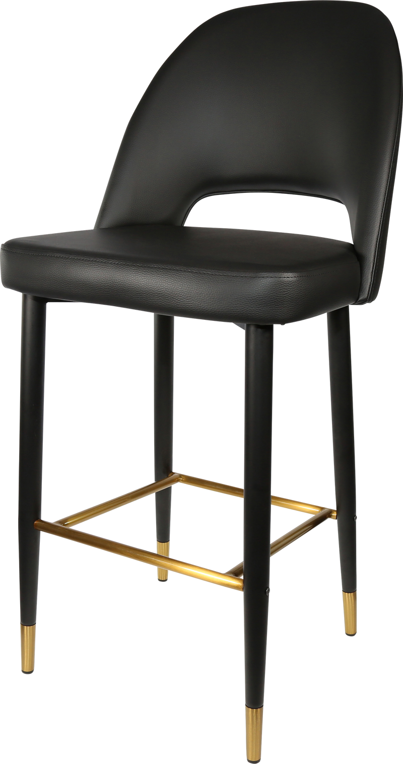 Durafurn Semifreddo Stool - Black Metal 750h Legs-Elite Office Furniture