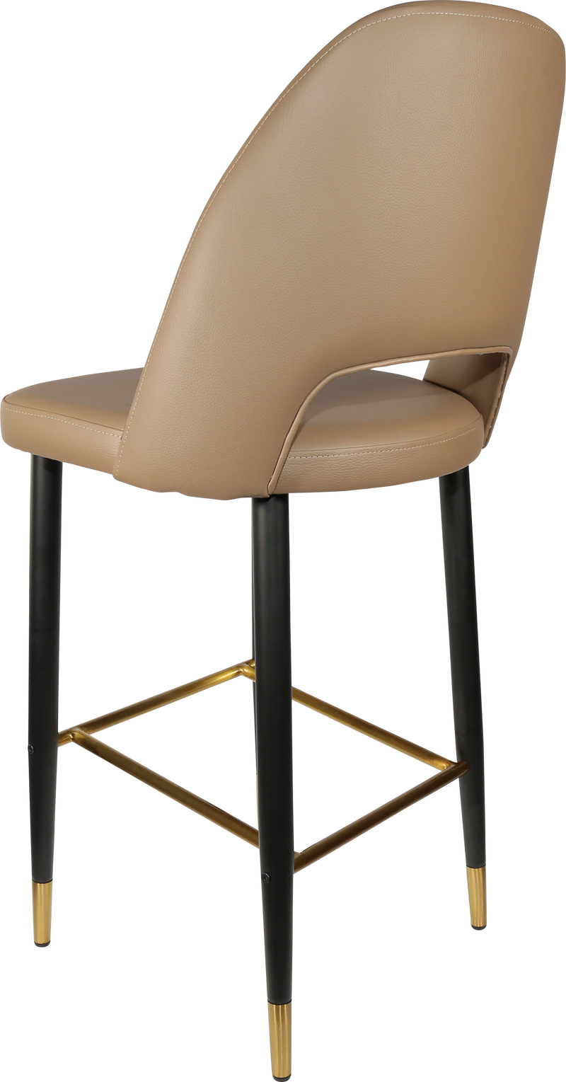 Durafurn Semifreddo Stool - Black Metal 750h Legs-Elite Office Furniture