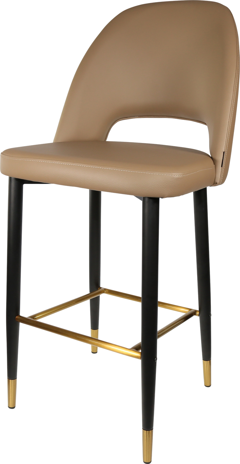 Durafurn Semifreddo Stool - Black Metal 750h Legs-Elite Office Furniture