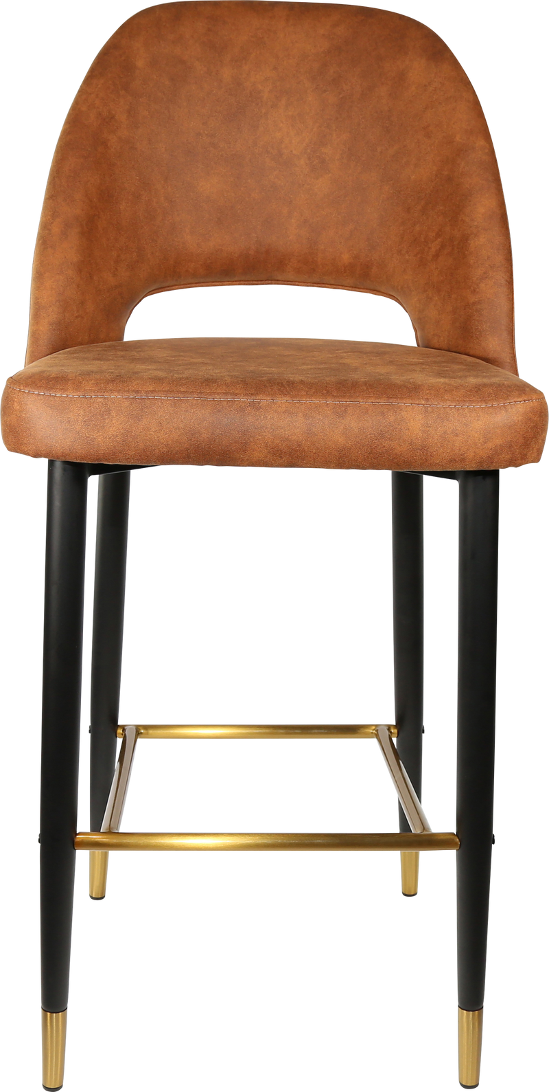 Durafurn Semifreddo Stool - Black Metal 750h Legs-Elite Office Furniture