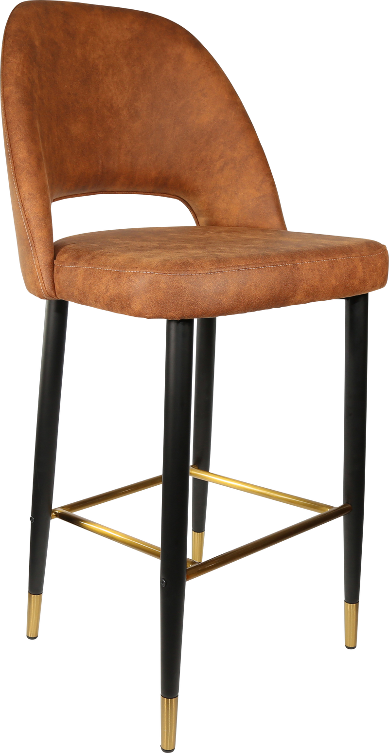 Durafurn Semifreddo Stool - Black Metal 750h Legs-Elite Office Furniture
