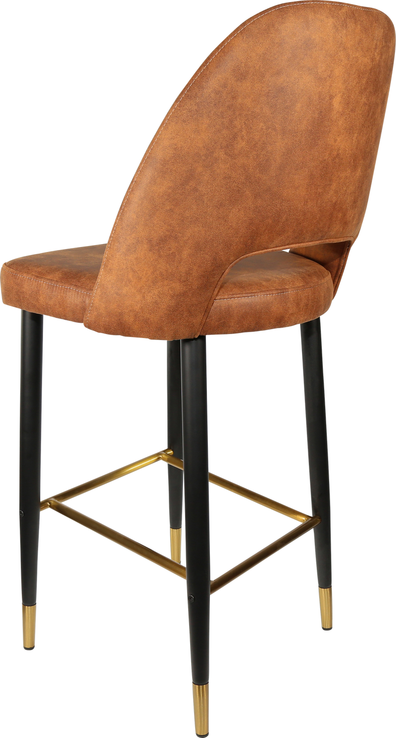 Durafurn Semifreddo Stool - Black Metal 750h Legs-Elite Office Furniture