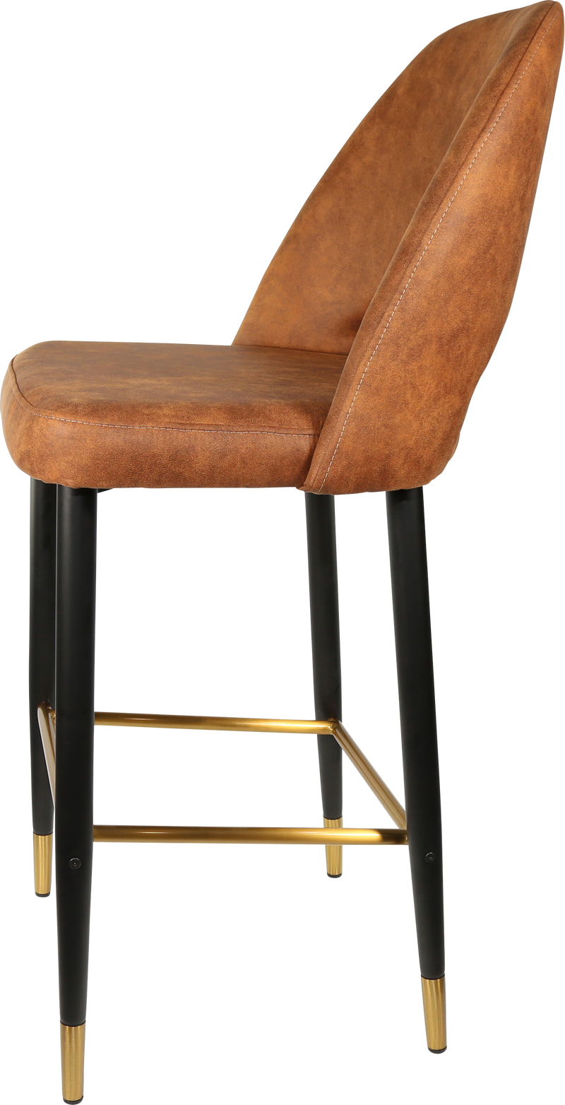 Durafurn Semifreddo Stool - Black Metal 750h Legs-Elite Office Furniture