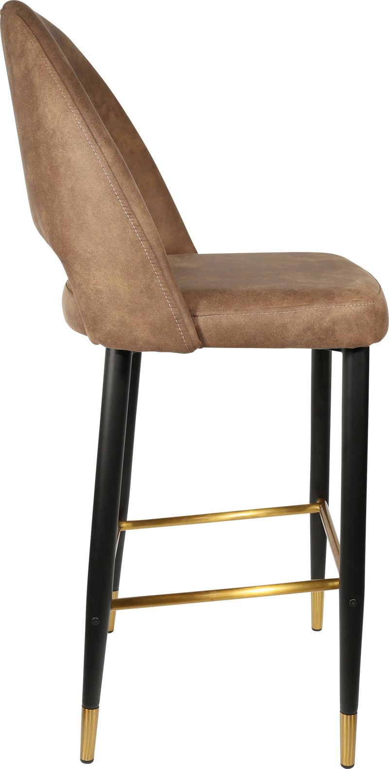 Durafurn Semifreddo Stool - Black Metal 750h Legs-Elite Office Furniture