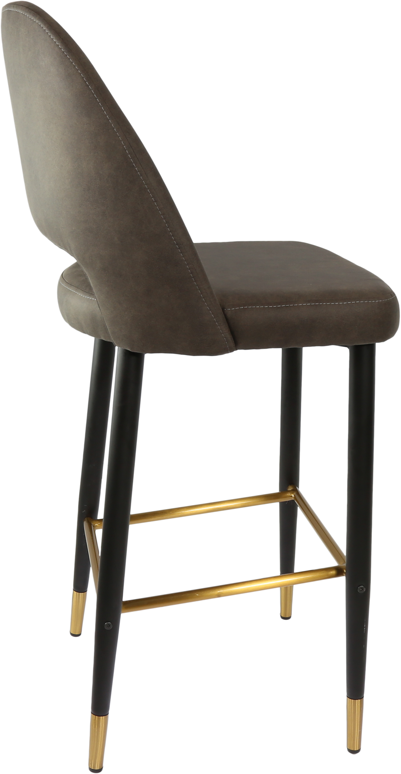 Durafurn Semifreddo Stool - Black Metal 750h Legs-Elite Office Furniture