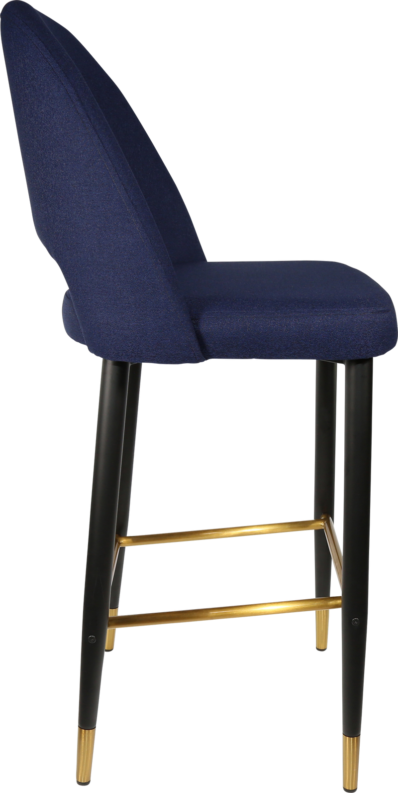 Durafurn Semifreddo Stool - Black Metal 750h Legs-Elite Office Furniture