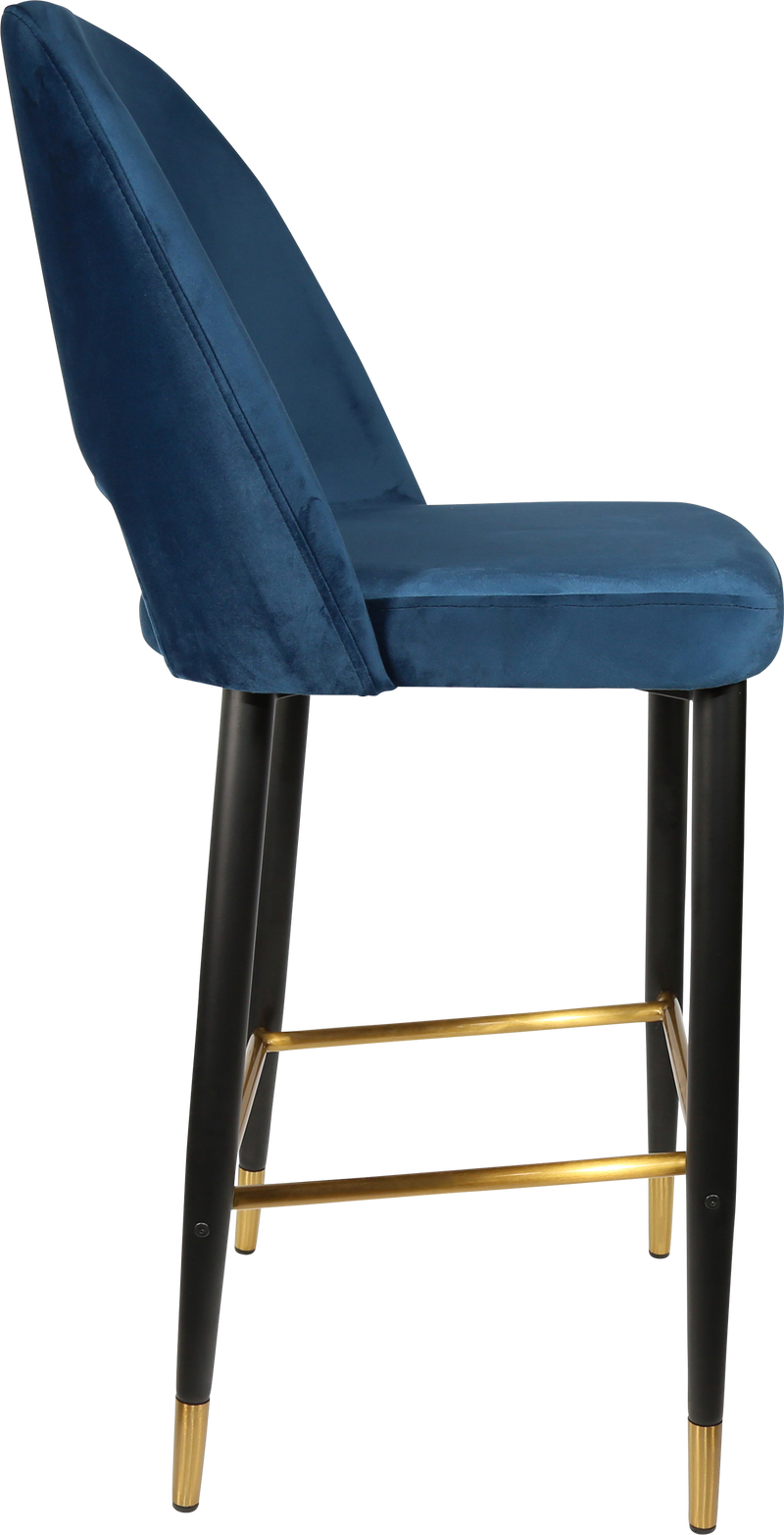 Durafurn Semifreddo Stool - Black Metal 750h Legs-Elite Office Furniture