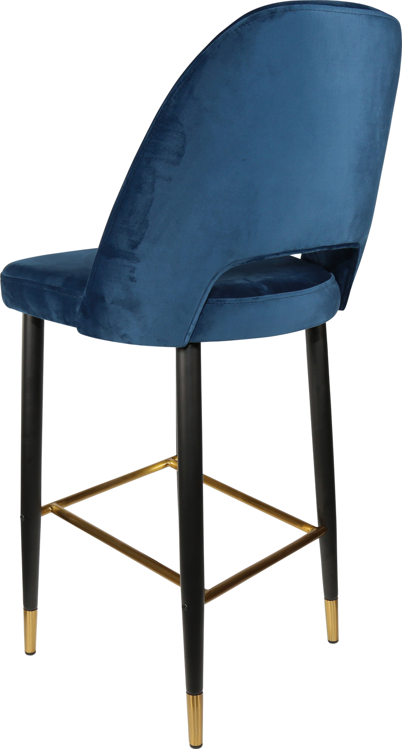 Durafurn Semifreddo Stool - Black Metal 750h Legs-Elite Office Furniture