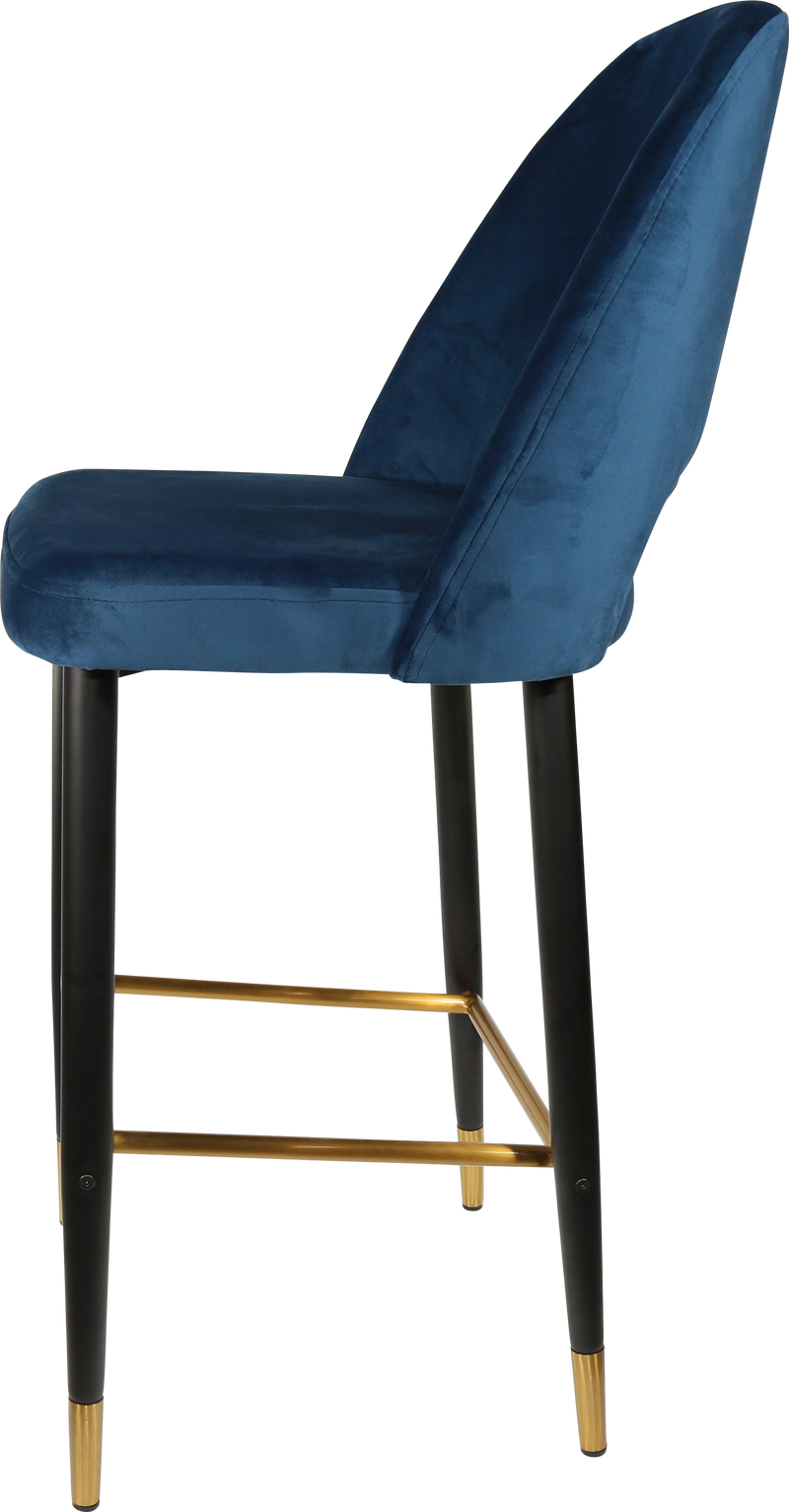 Durafurn Semifreddo Stool - Black Metal 750h Legs-Elite Office Furniture