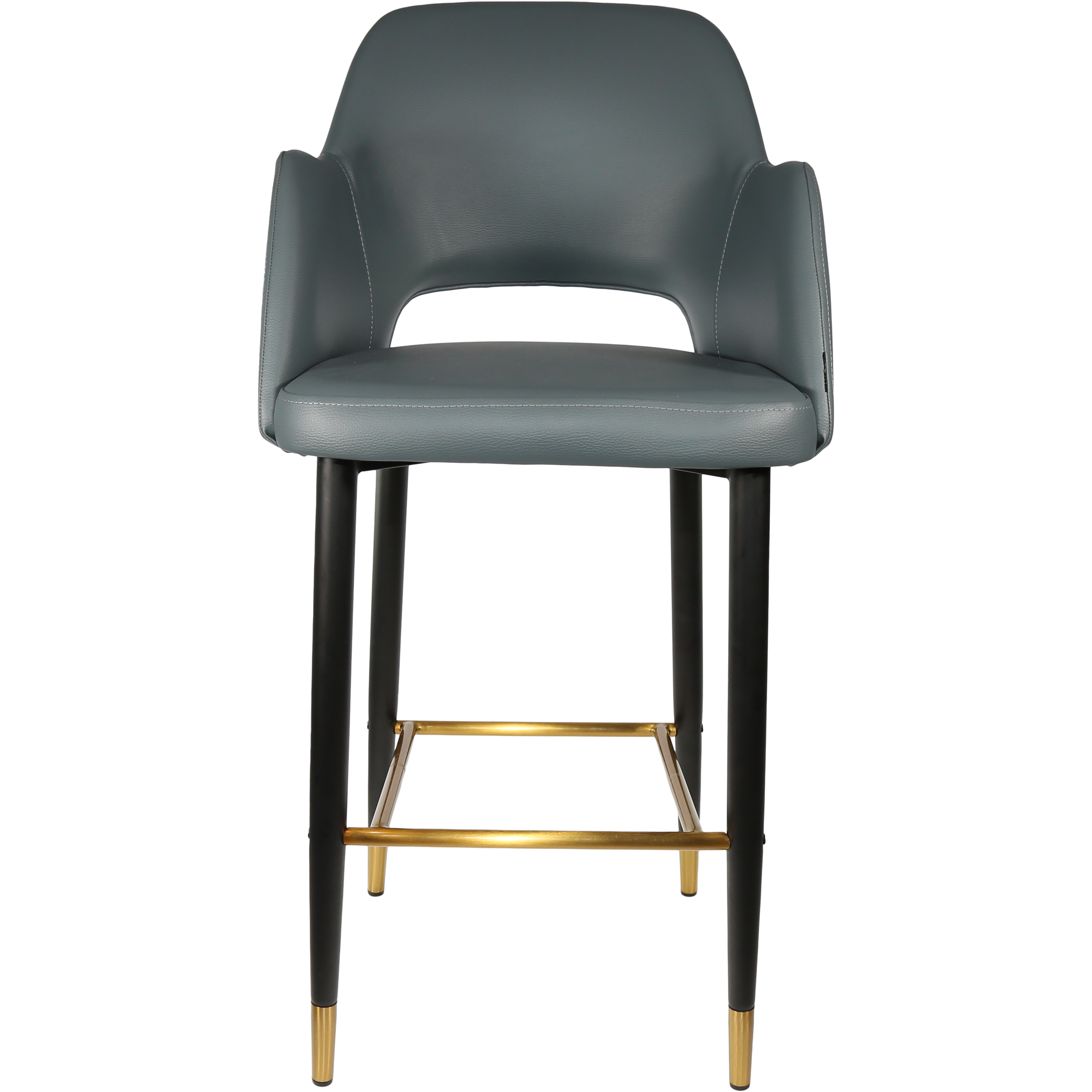 Durafurn Sorbet Stool with Black Metal 750h Legs-Elite Office Furniture