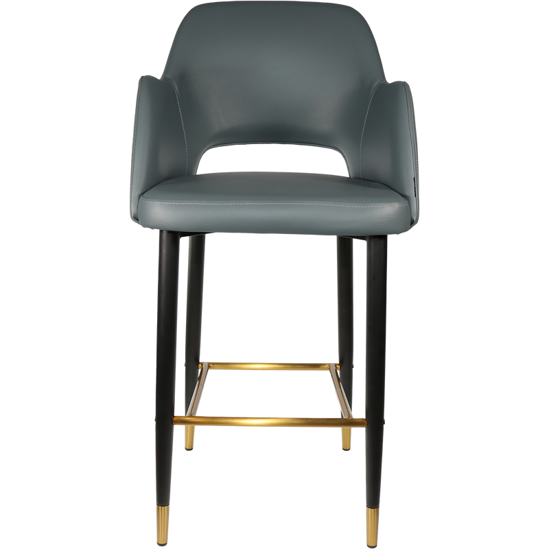 Durafurn Sorbet Stool with Black Metal 750h Legs-Elite Office Furniture