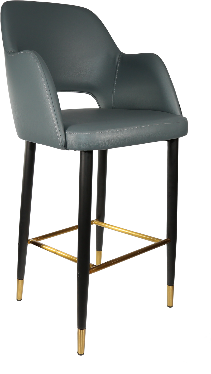 Durafurn Sorbet Stool with Black Metal 750h Legs