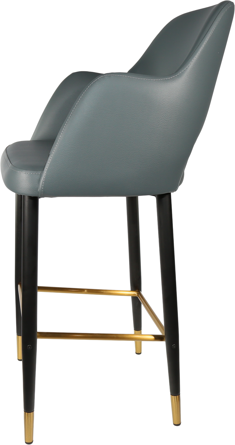 Durafurn Sorbet Stool with Black Metal 750h Legs