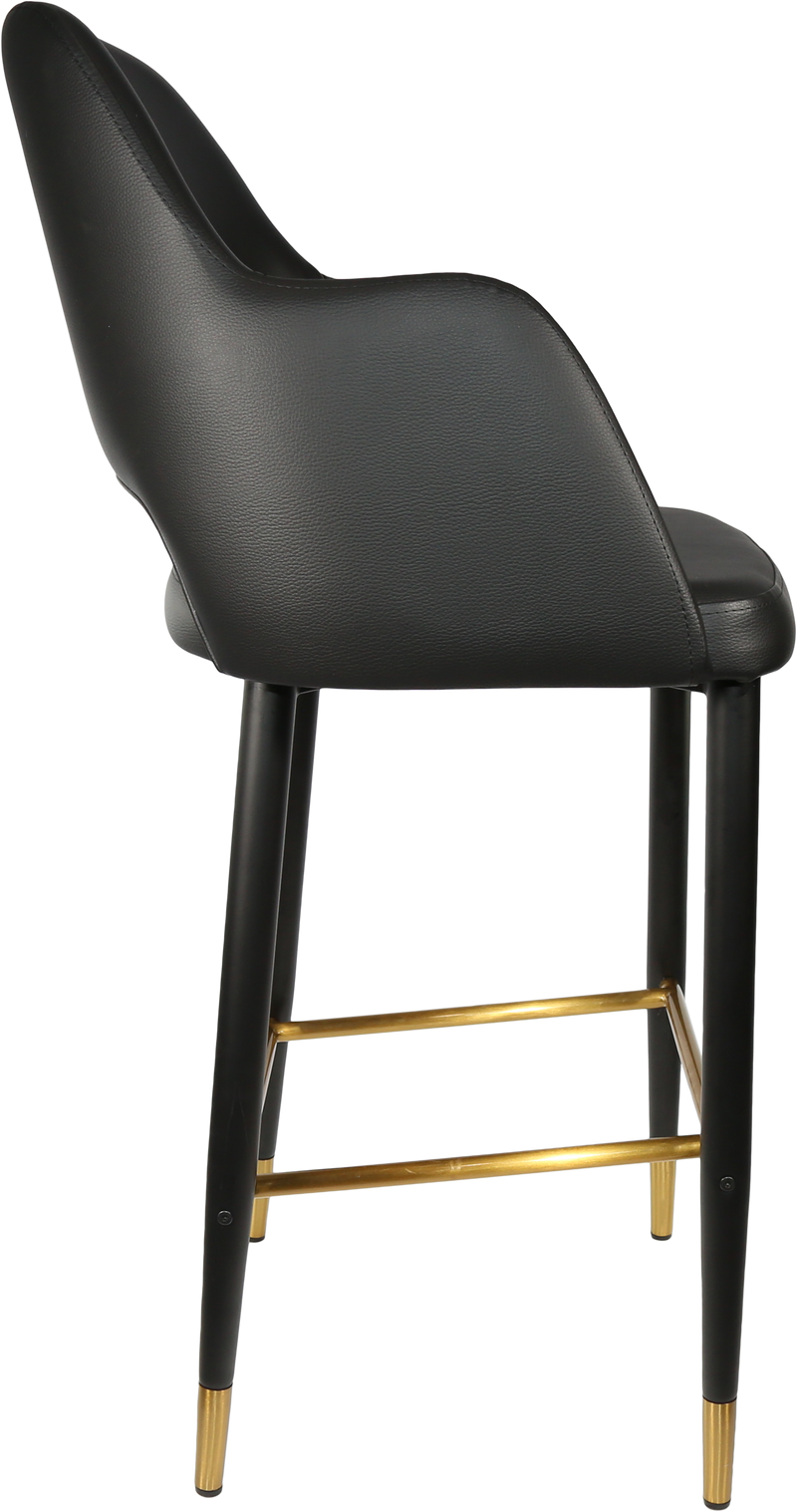 Durafurn Sorbet Stool with Black Metal 750h Legs
