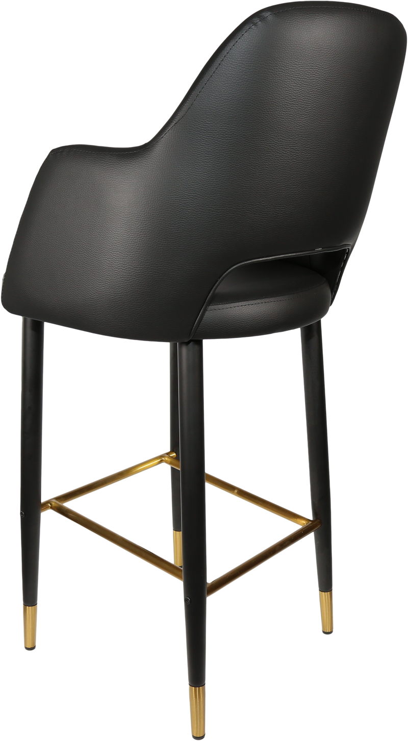 Durafurn Sorbet Stool with Black Metal 750h Legs