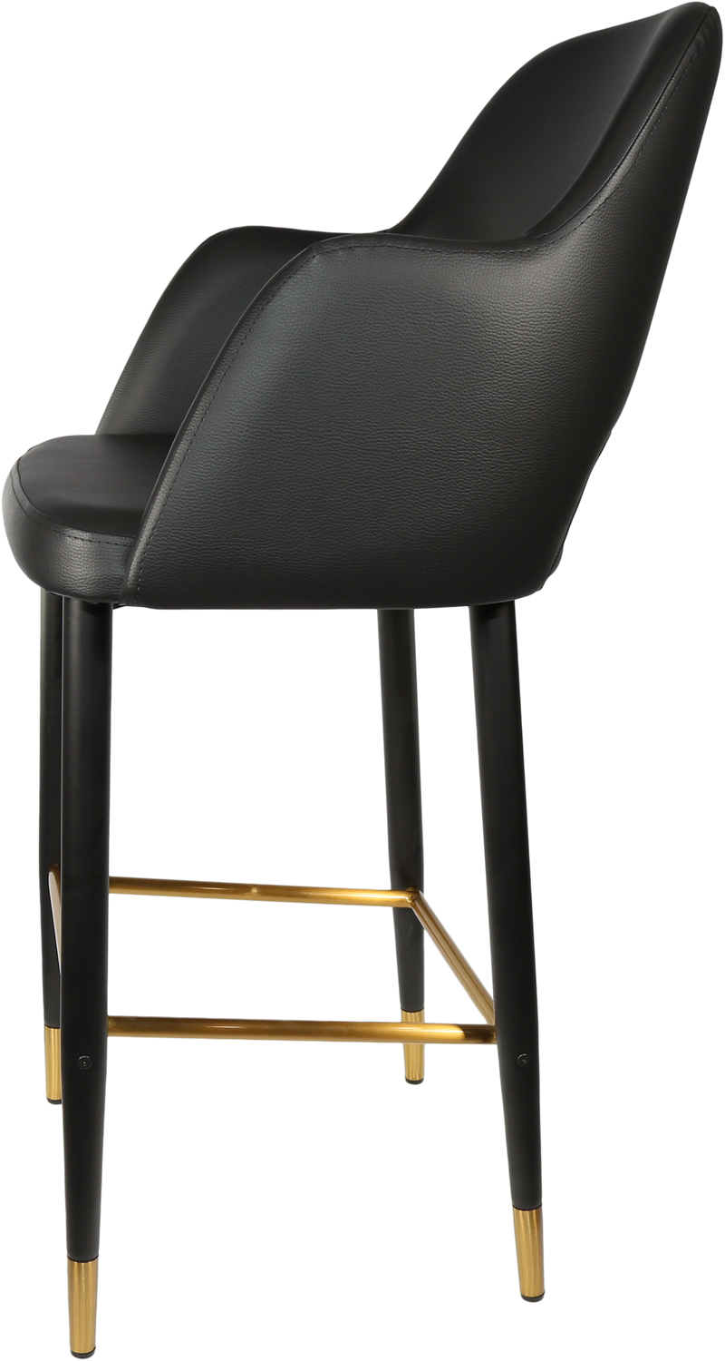 Durafurn Sorbet Stool with Black Metal 750h Legs