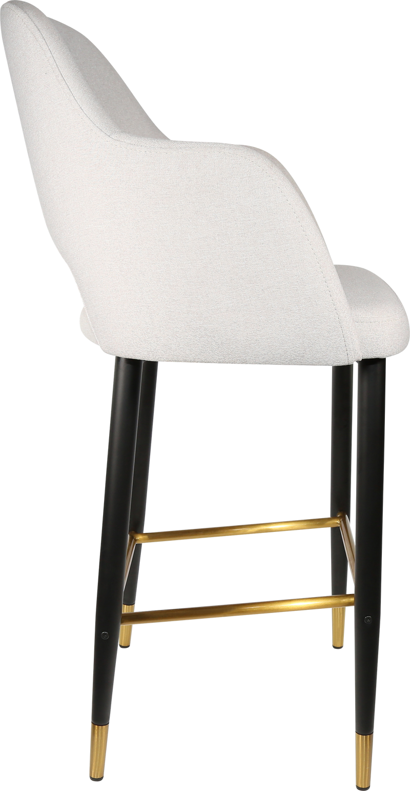 Durafurn Sorbet Stool with Black Metal 750h Legs