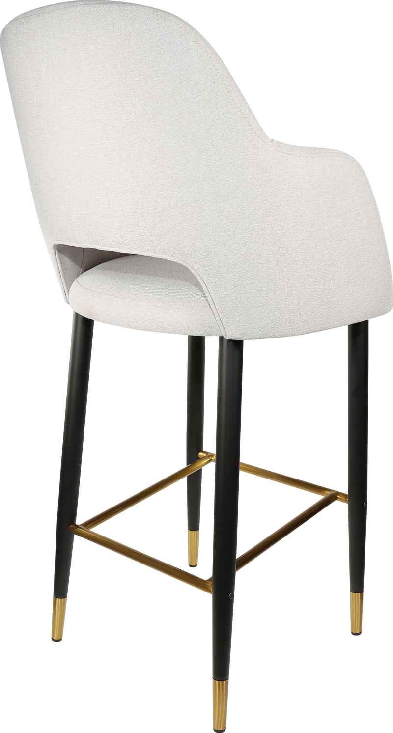 Durafurn Sorbet Stool with Black Metal 750h Legs