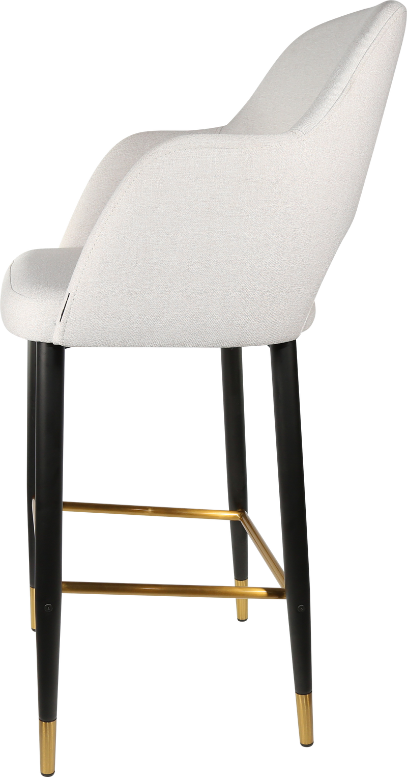 Durafurn Sorbet Stool with Black Metal 750h Legs