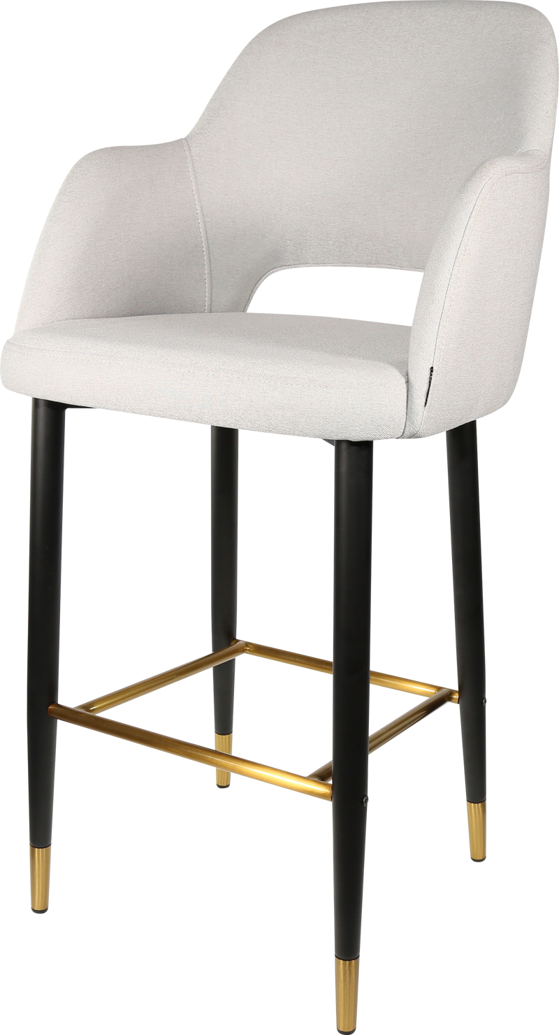 Durafurn Sorbet Stool with Black Metal 750h Legs